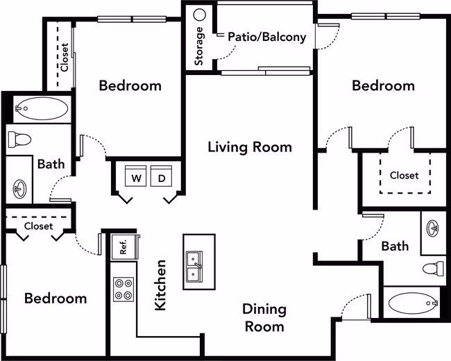 Unit 3040 3031 floor plan